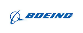 Logo for The Boeing Company. 