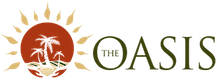 Logo for The Oasis. 